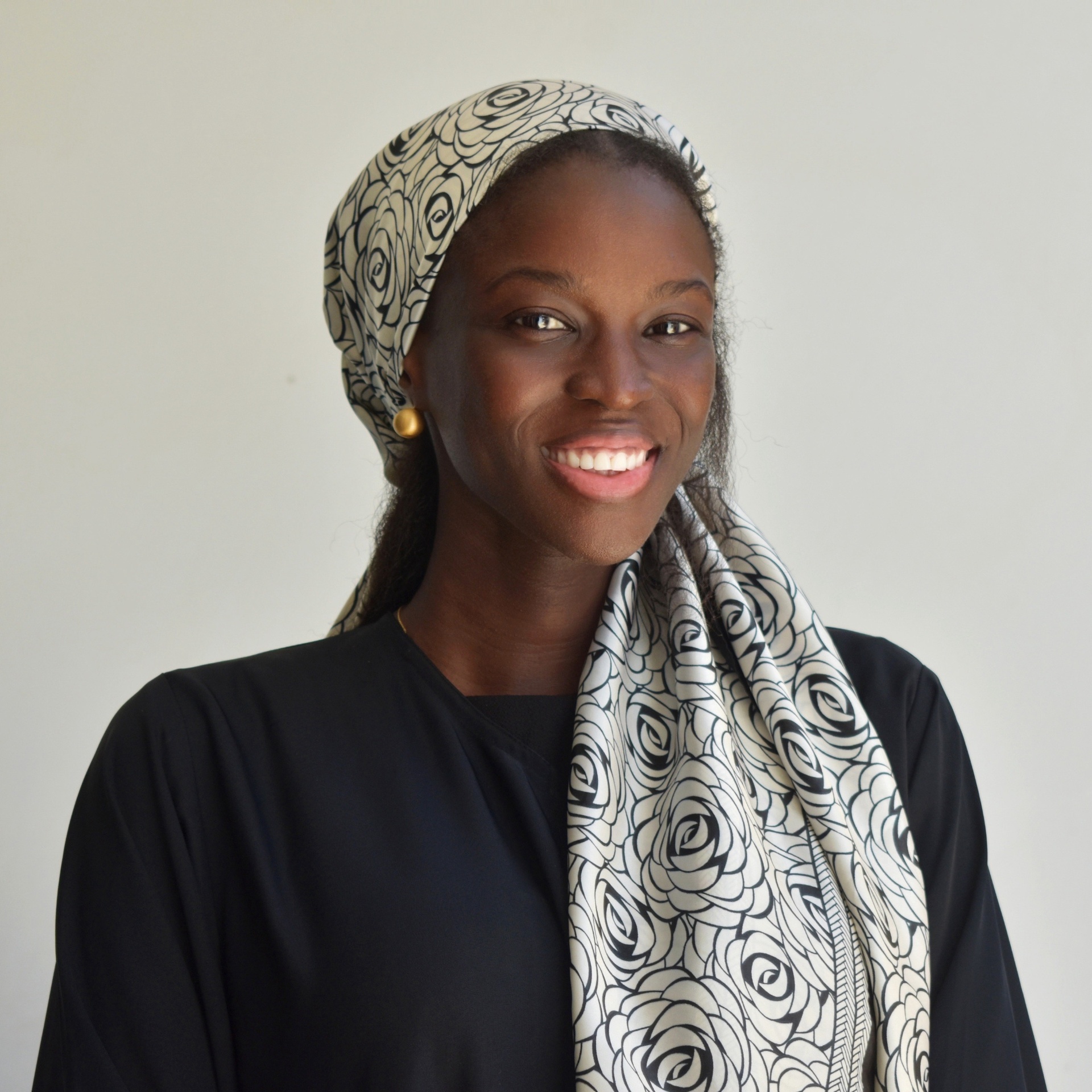 Portrait of Diarietou Nasradine Diop in her studio